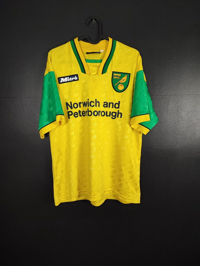 Koszulka piłkarska Norwich City 1996/87 Mitre Home [L]