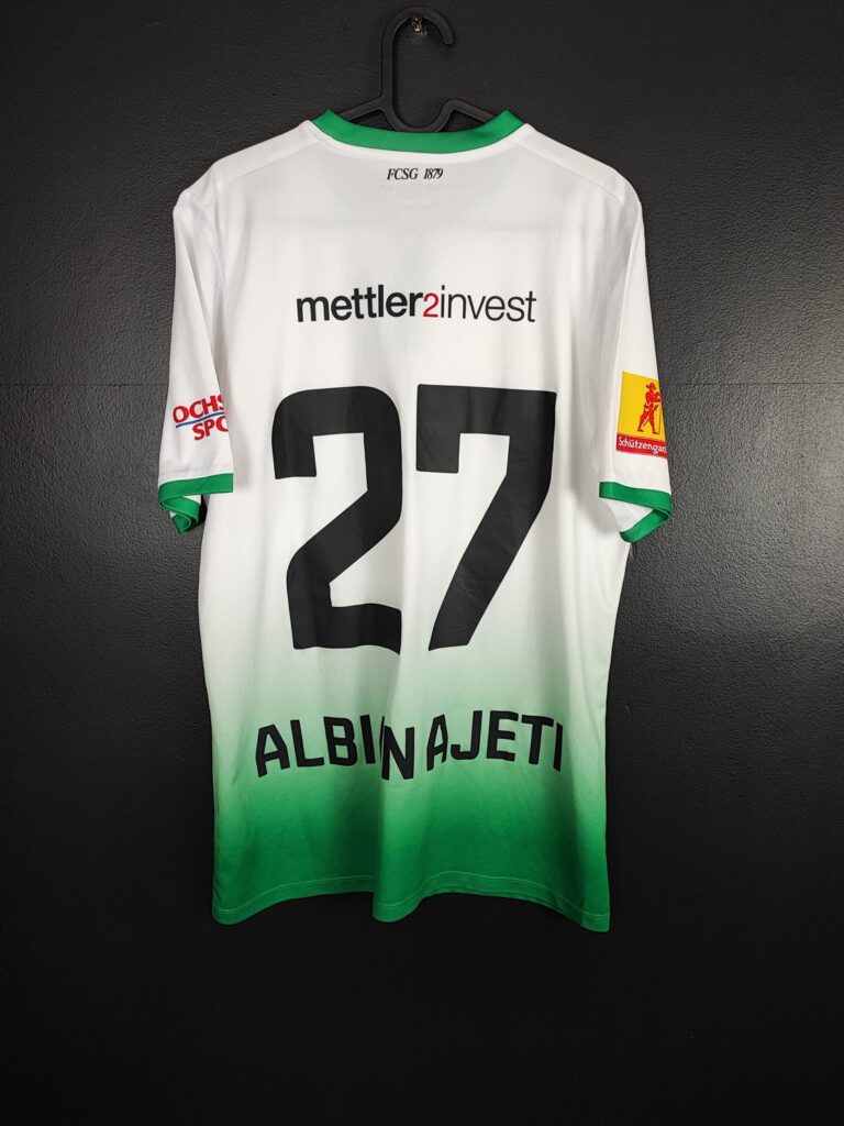 Koszulka Piłkarska St.Gallen 2017/18 Away Albian Ajeti #27 [L] Match Issue