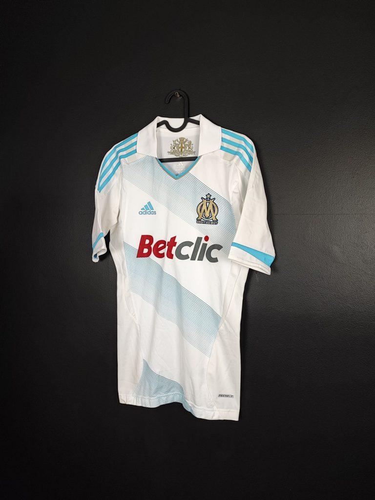 Koszulka piłkarska Olympique Marseille 2011/12 Home Adidas [M] Player Issue