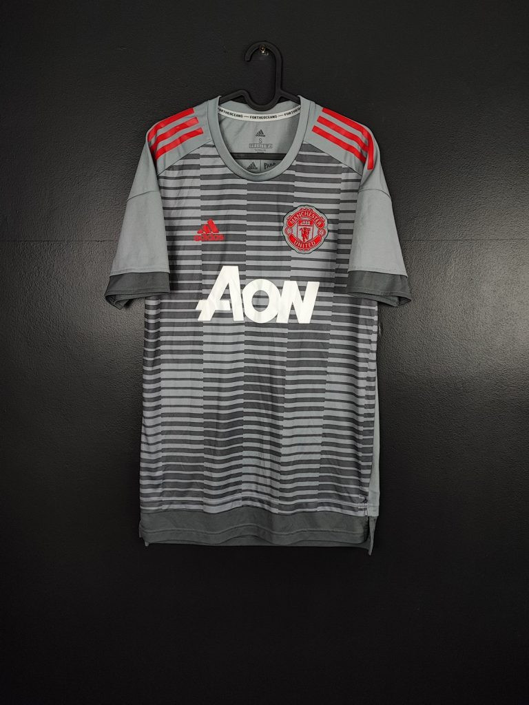 Koszulka piłkarska prematch Manchester United 2017/18 Adidas Parley [S]