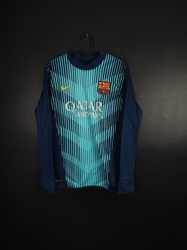 Bluza piłkarska Barcelona 2014/15 Nike Prematch Long [M] Player Issue