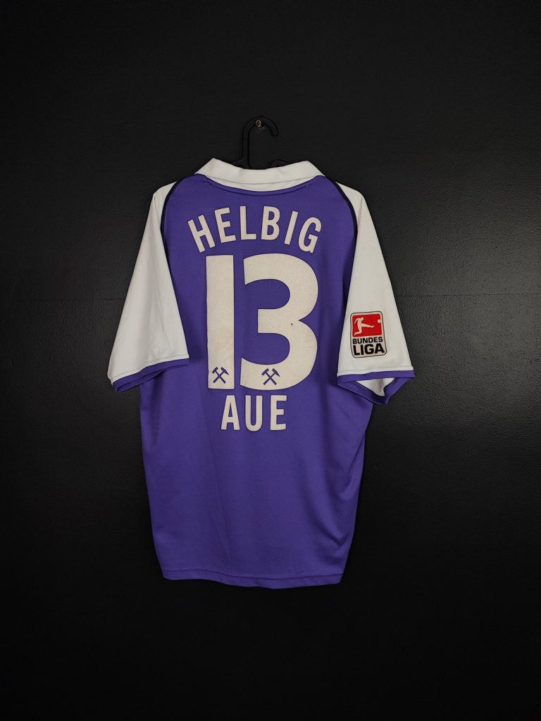 Koszulka piłkarska Erzgebirge Aue 2004/05 Home Puma Sebastian Helbig #13 [L] Match Issue