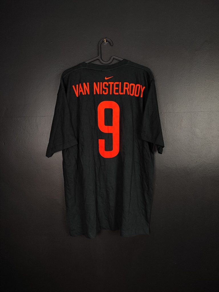 Koszulka t-shirt reprezentacji Holandii 90s Van Nistelrooy #9 Nike [L]