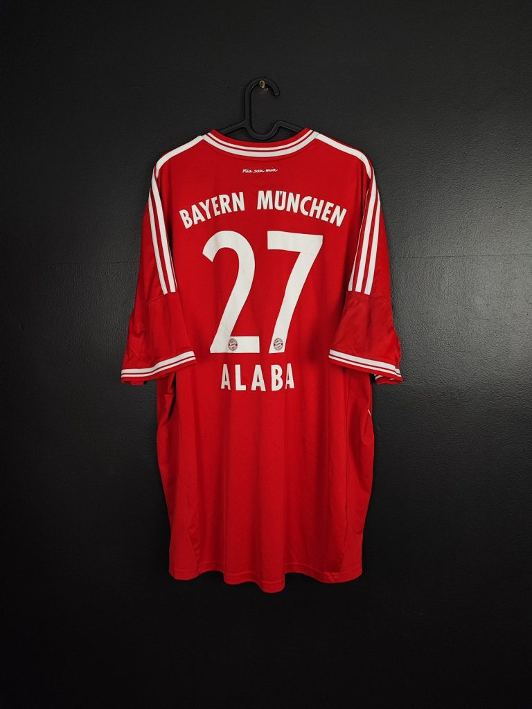 Koszulka piłkarska Bayern Monachium 2013/14 Adidas Home David Alaba #27 [XL]