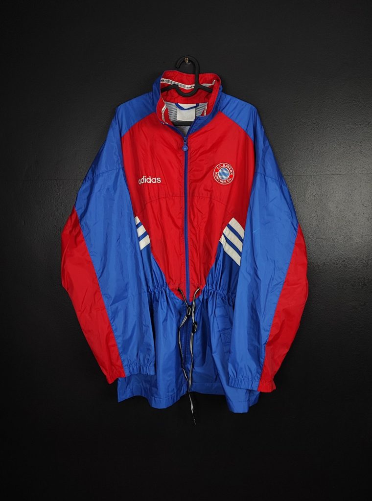 Kurtka sportowa treningowa Bayern Monachium 1995/97 Adidas [L] Bench Coat