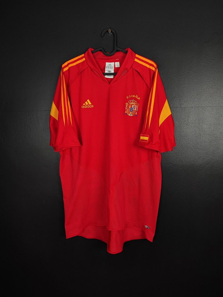 Koszulka piłkarska reprezentacji Hiszpania 2003/04 Home Adidas [L]