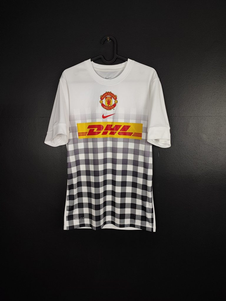 Koszulka piłkarska Manchester United 2013/14 Nike DHL Pre-Match [S] Player Issue