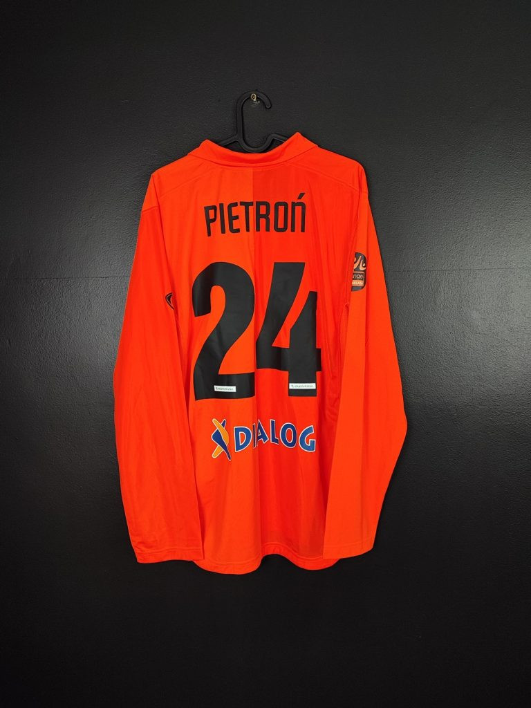 Koszulka piłkarska Zagłębie Lubin 2007/08 Home Nike Marcin Pietroń #24 [M] Match Issue