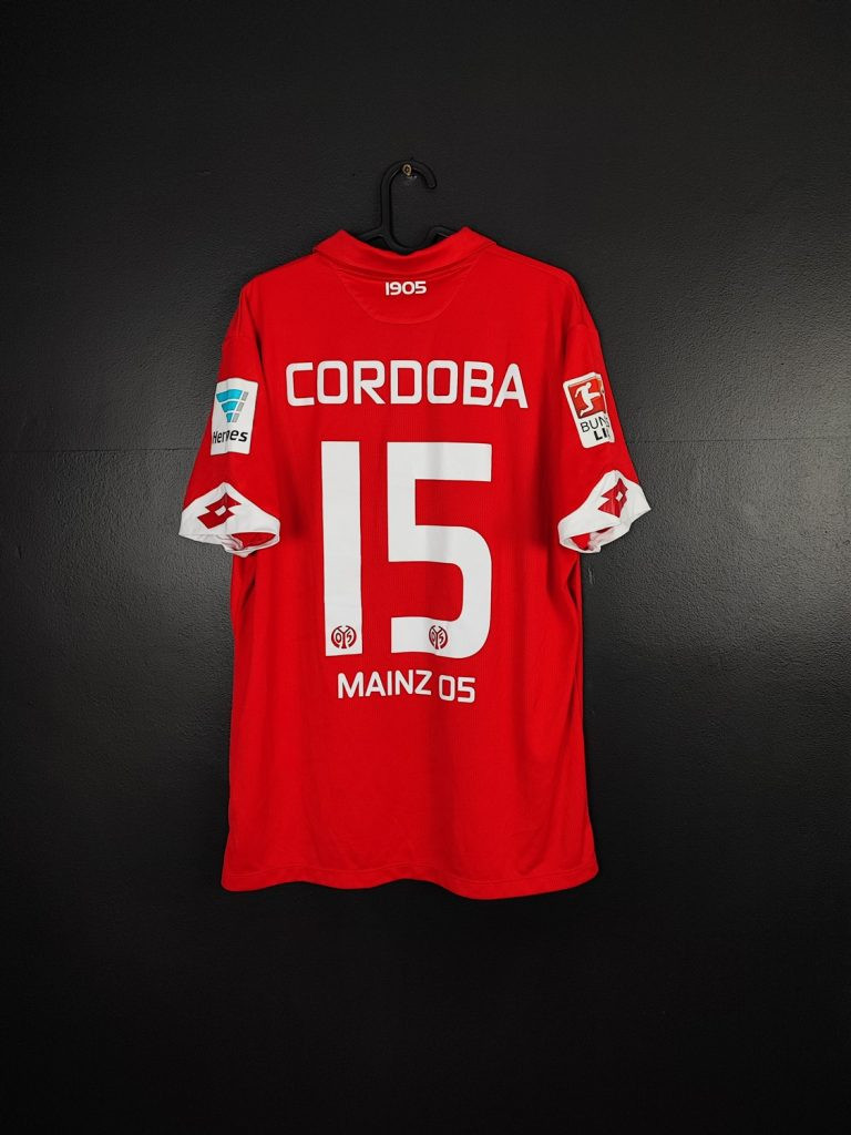 Koszulka piłkarska FSV Mainz 2016/17 Home Lotto Jhon Cordoba #15 [XL] Match Issue