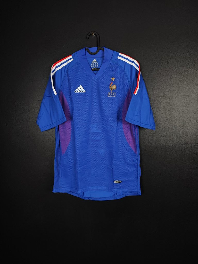 Koszulka piłkarska reprezentacji Francja 2002/04 Home Nike [S] Player Issue NEW + Puszka