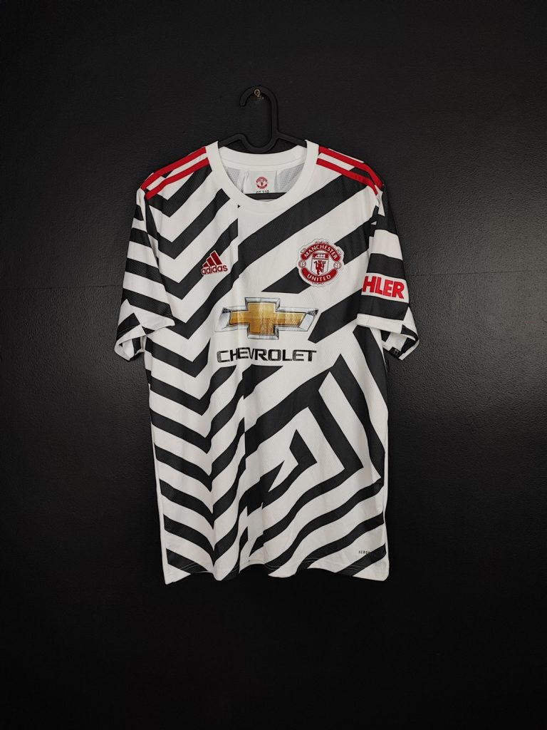 Koszulka piłkarska Manchester United 2020/21 Third Adidas [L] Zebra