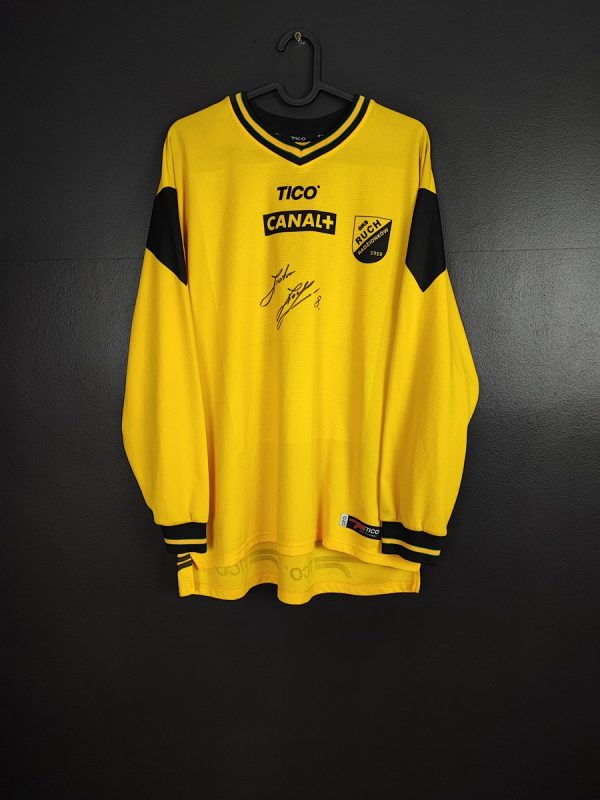 Koszulka piłkarska Ruch Radzionków 2000/01 Home Tico #8 Long Piotr Rocki Autograf [L] Player Issue