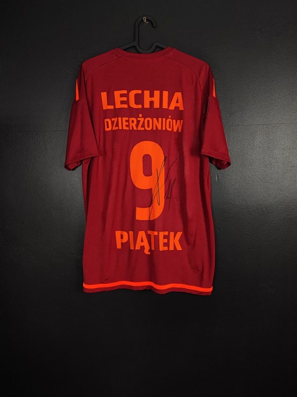 Koszulka piłkarska Lechia Dzierżoniów 2019/20 Away Jako Krzysztof Piątek #9 [L] Autograf