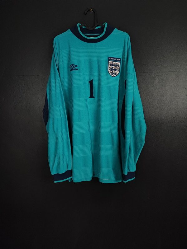 Koszulka piłkarska reprezentacji Anglia 1999/01 GK Umbro David Seaman #1? [XL] Match Issue