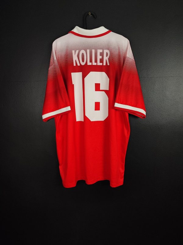 Koszulka piłkarska reprezentacji Szwajcaria 1994/96 Home Lotto Marcel Koller #16 [XL] Match Issue