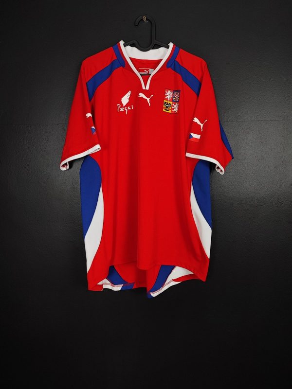 Koszulka piłkarska reprezentacji Czechy 2000/01 Home Puma [XL]