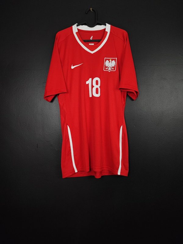 Koszulka piłkarska reprezentacji Polska 2008/10 Away Nike Łukasz Trałka #18 [L] Match Issue vs. Irak