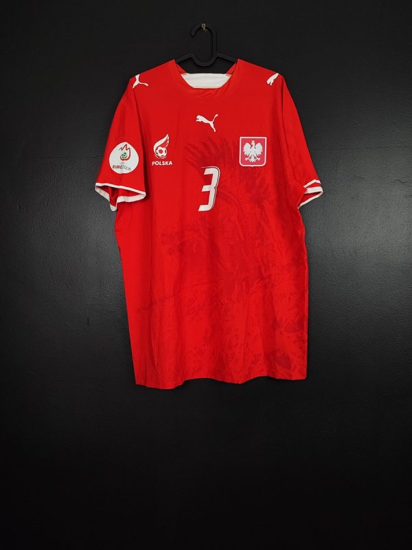 Koszulka piłkarska reprezentacji Polska 2006/08 Away Puma Grzegorz Bronowicki? #3 [XL] Match Issue
