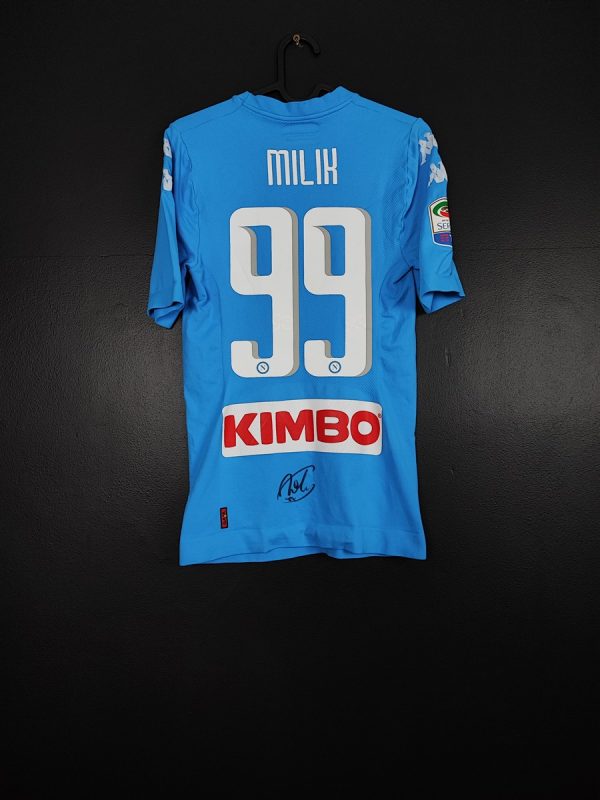 Koszulka piłkarska SSC Napoli 2016/17 Home Kappa Arkadiusz Milik #99 [L] Match Issue