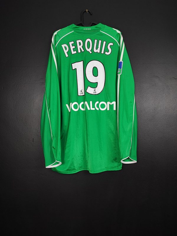 Koszulka piłkarska Saint-Etienne 2005/06 Home Adidas Damien Perquis #19 [XL] Match Issue