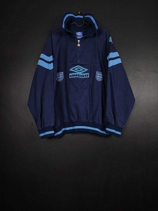Bluza piłkarska reprezentacji Anglia 1992/94 Away Umbro [XL] Drill Top