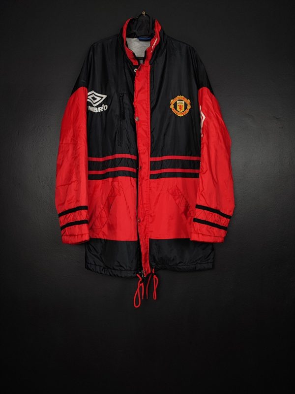 Kurtka piłkarska Manchester United 1994/96 Umbro [L] Bench Coat