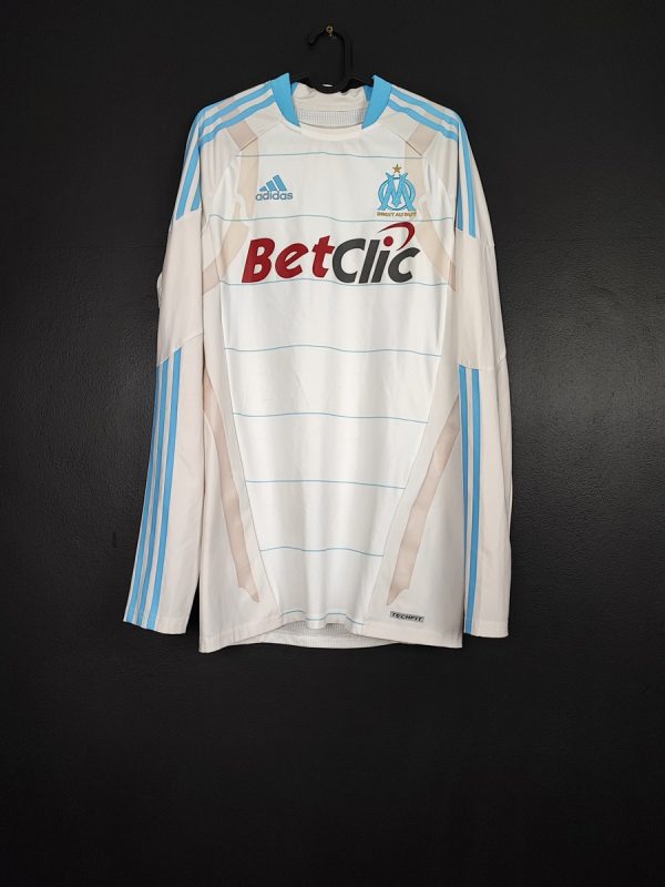 Koszulka piłkarska Olympique Marseille 2010/11 Home Adidas [L] Player Issue