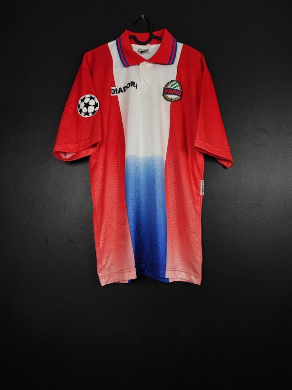 Koszulka piłkarska Rapid Wiedeń 1998/99 Away Cup Diadora [L] Player Issue
