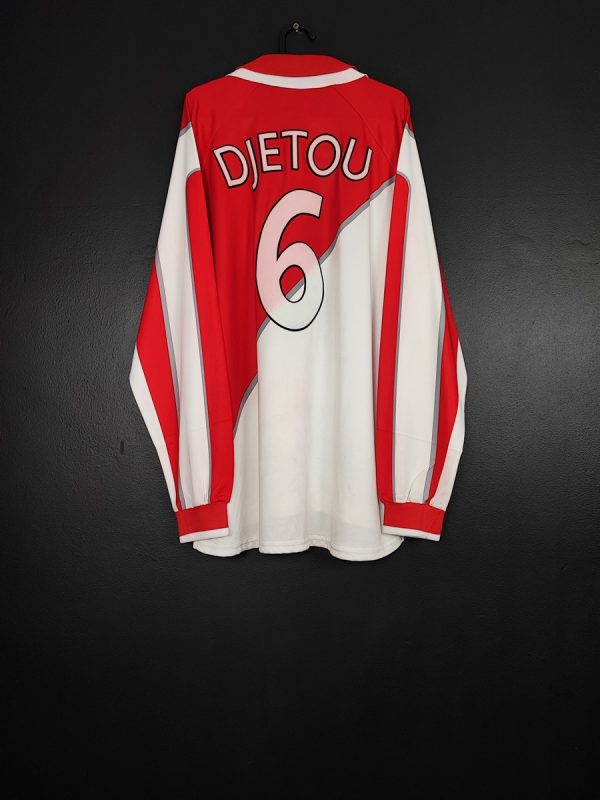 Koszulka piłkarska AS Monaco 1998/99 Home Kappa Martin Djetou #6 [XL] Match Issue UEFA CUP