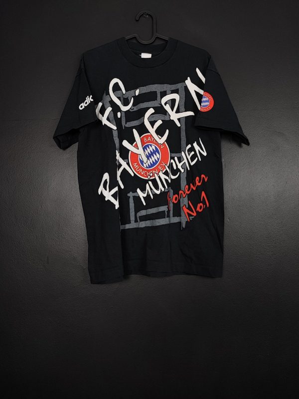 Koszulka bawełniana Bayern Monachium 1996/98 Adidas [M] T-shirt