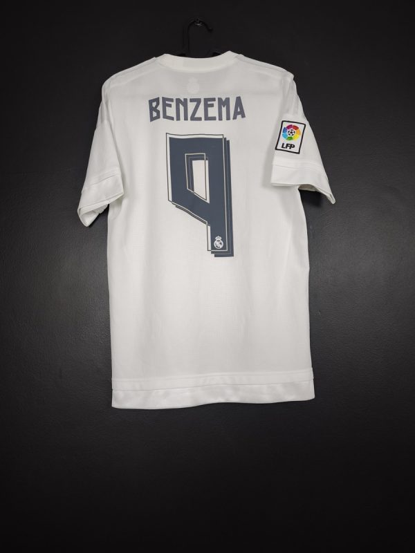 Koszulka piłkarska Real Madryt 2015/16 Home Adidas Karim Benzema #9 [S]