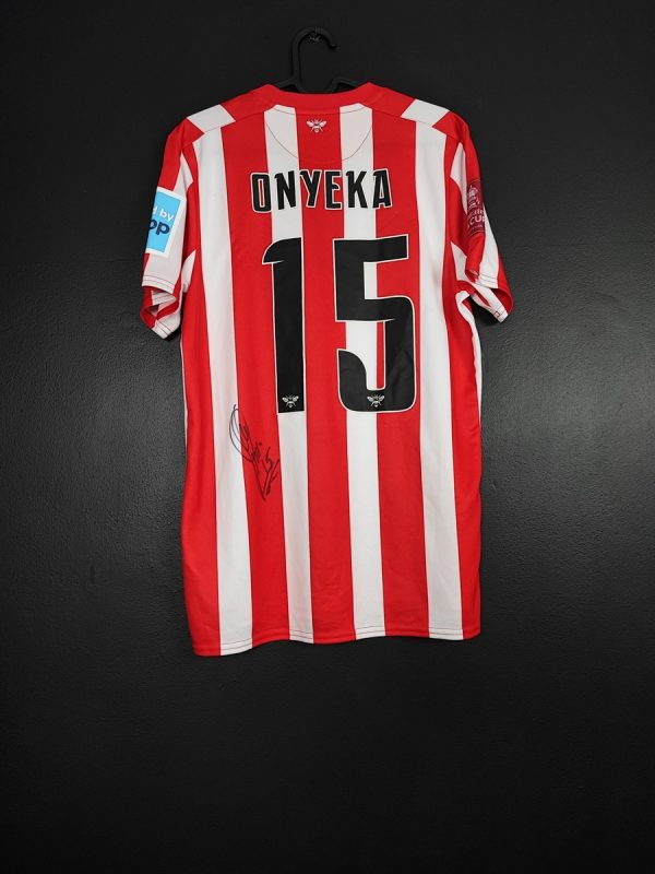 Koszulka piłkarska Brentford 2022/23 Home Umbro Frank Onyeka #15 [M] Match Issue FA Cup