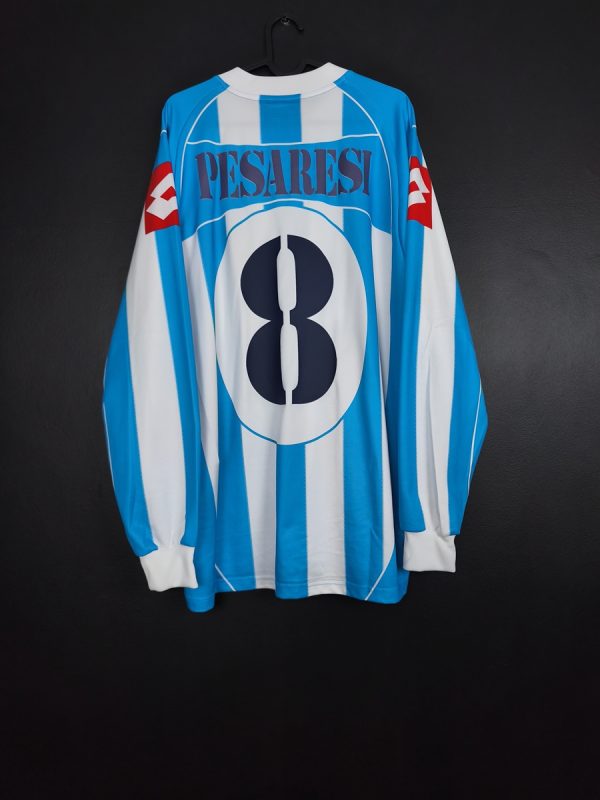 Koszulka piłkarska Pescara Calcio 2005/06 Home Lotto Emanuele Pesaresi #8 [XL] Match Issue