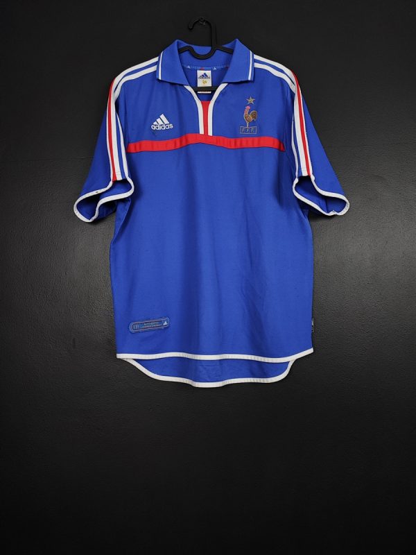 Koszulka piłkarska reprezentacji Francja 2000/02 Home Adidas [L]