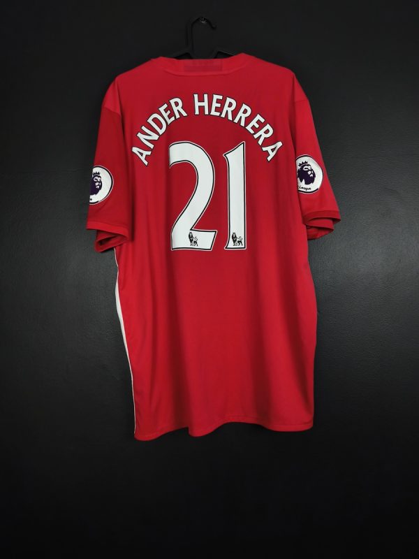 Koszulka piłkarska Manchester United 2016/17 Home Adidas Ander Herrera #21 [XL]