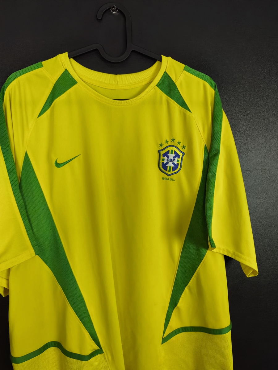 Brazil 2002/04 Home Football Shirt Nike - photo 4