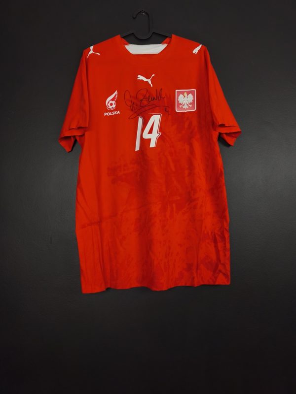 Koszulka piłkarska reprezentacji Polska 2006/07 Away Puma Michał Żewłakow #14 [XL] Match Issue