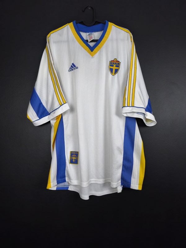 Koszulka piłkarska reprezentacji Szwecja 1998/99 Away Adidas [XL]
