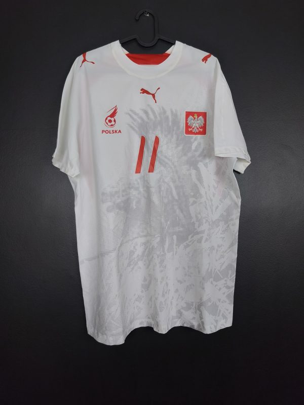 Koszulka piłkarska reprezentacji Polska 2006/07 Home Puma Grzegorz Rasiak? #11 [XL] Match Issue