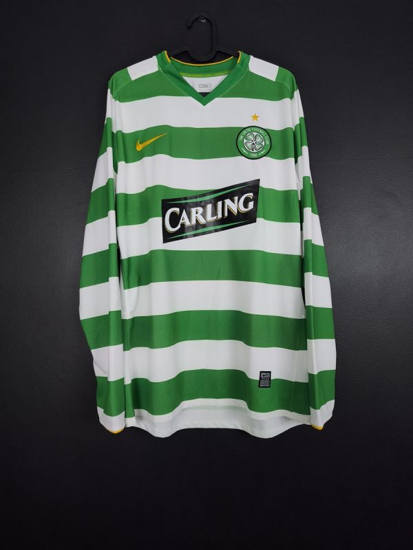 Koszulka piłkarska Celtic Glasgow 2008/09 Home Nike [L] Player Issue Long