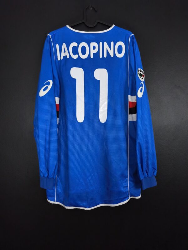 Koszulka piłkarska UC Sampdoria 2002/03 Home Asics Vincenzo Iacopino #11 [XL] Match Issue