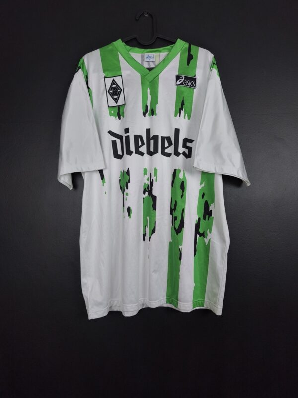 Koszulka piłkarska Borussia Mönchengladbach 1994/95 Home Asics Michael Klinkert #3 [XL] Match Issue? Full Set