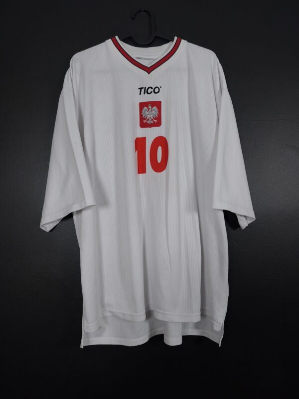 Koszulka piłkarska reprezentacji Polska 2000/01 Home Tico #10 [XXL] Match Issue Set