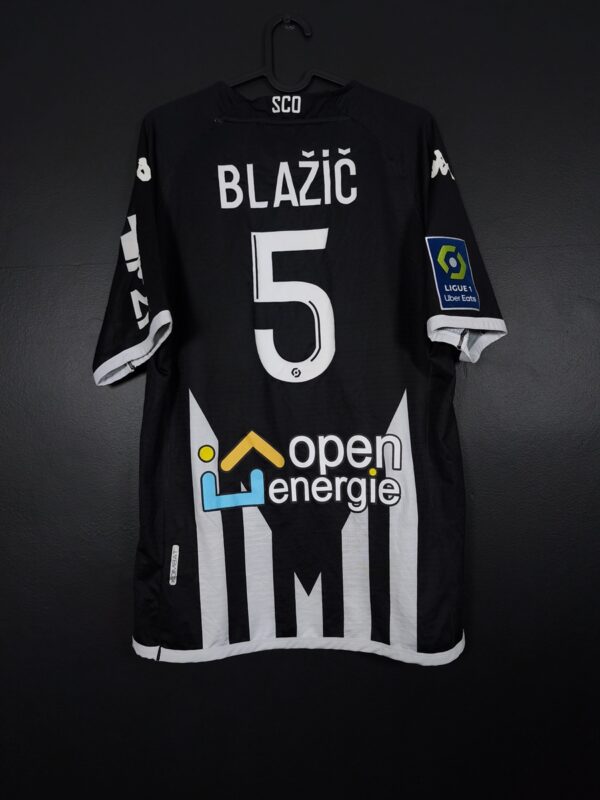 Koszulka piłkarska Angers SCO 2022/23 Home Kappa Miha Blazić #5 [L] Match Issue
