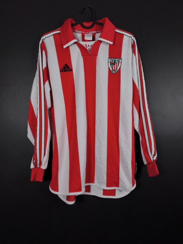 Koszulka piłkarska Athletic Bilbao 1999/01 Home Adidas [S] Player Issue Long