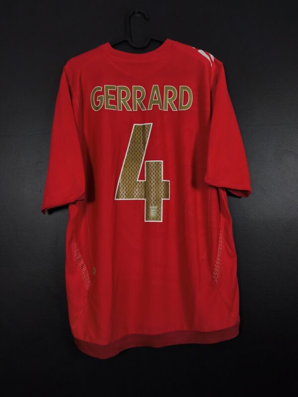 Koszulka piłkarska reprezentacji Anglia 2006/08 Away Umbro Steven Gerrard #4 [L]