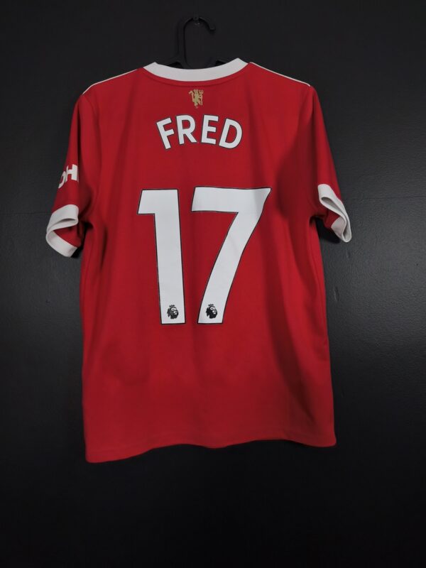 Koszulka piłkarska Manchester United 2021/22 Home Adidas Fred #17 [YL] Junior