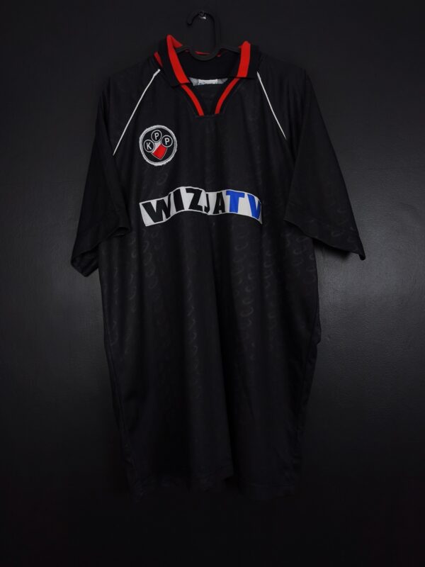 Koszulka piłkarska Polonia Warszawa 1998/99 Home Asics Vencevičius #24 [XL] Match Issue Intertoto