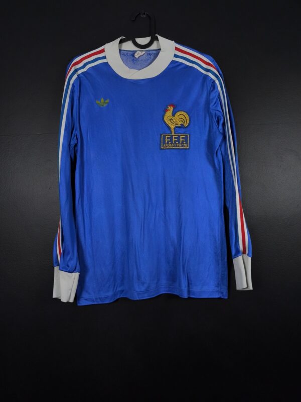 Koszulka piłkarska reprezentacji Francja 1978/79 Home Adidas World Cup [M] Long