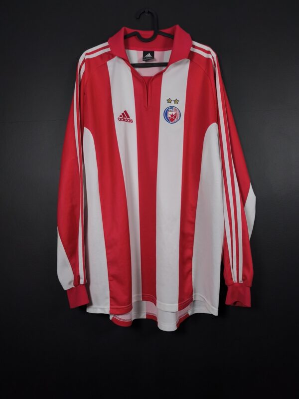 Koszulka piłkarska Crvena Zvezda 2001/02 Home Adidas [XL] Long